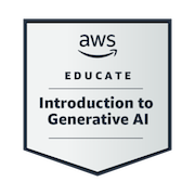 AWS Educate Introduction to Generative AI Certificate